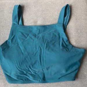 NWOT- Beachissi Deep Teal Bikini Athletic Top (M)